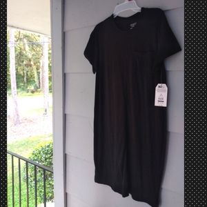 T-shirt cotton knee-high dress